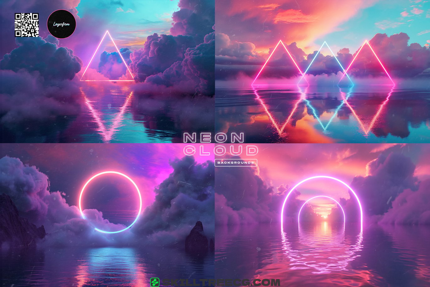 图片[4]-Neon Clouds Background Pack（669243）-技能树